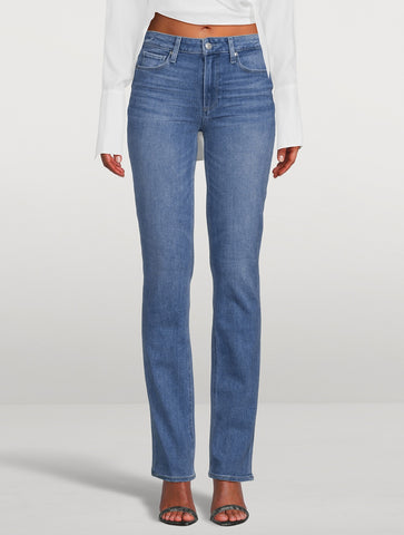 Paige Hoxton Straight 34" Jean in Music Distressed