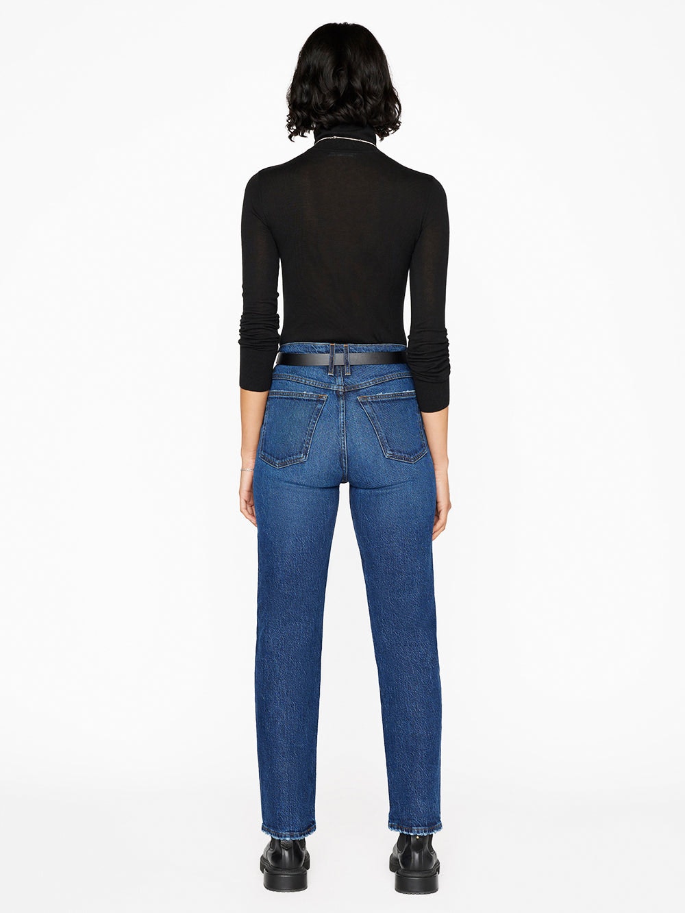 FRAME Le High N Tight Straight Jean in Hallam