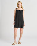 Splendid Myah Viscose Lyocell Halter Dress in Black
