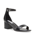 Steve Madden Irenee Block Heel sandal in black leather