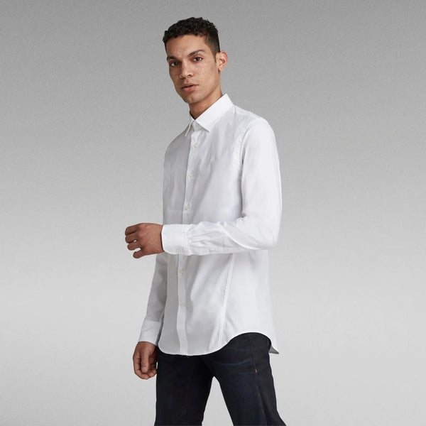 G-STAR Dressed Stretch Super Slim L/S Shirt  - White