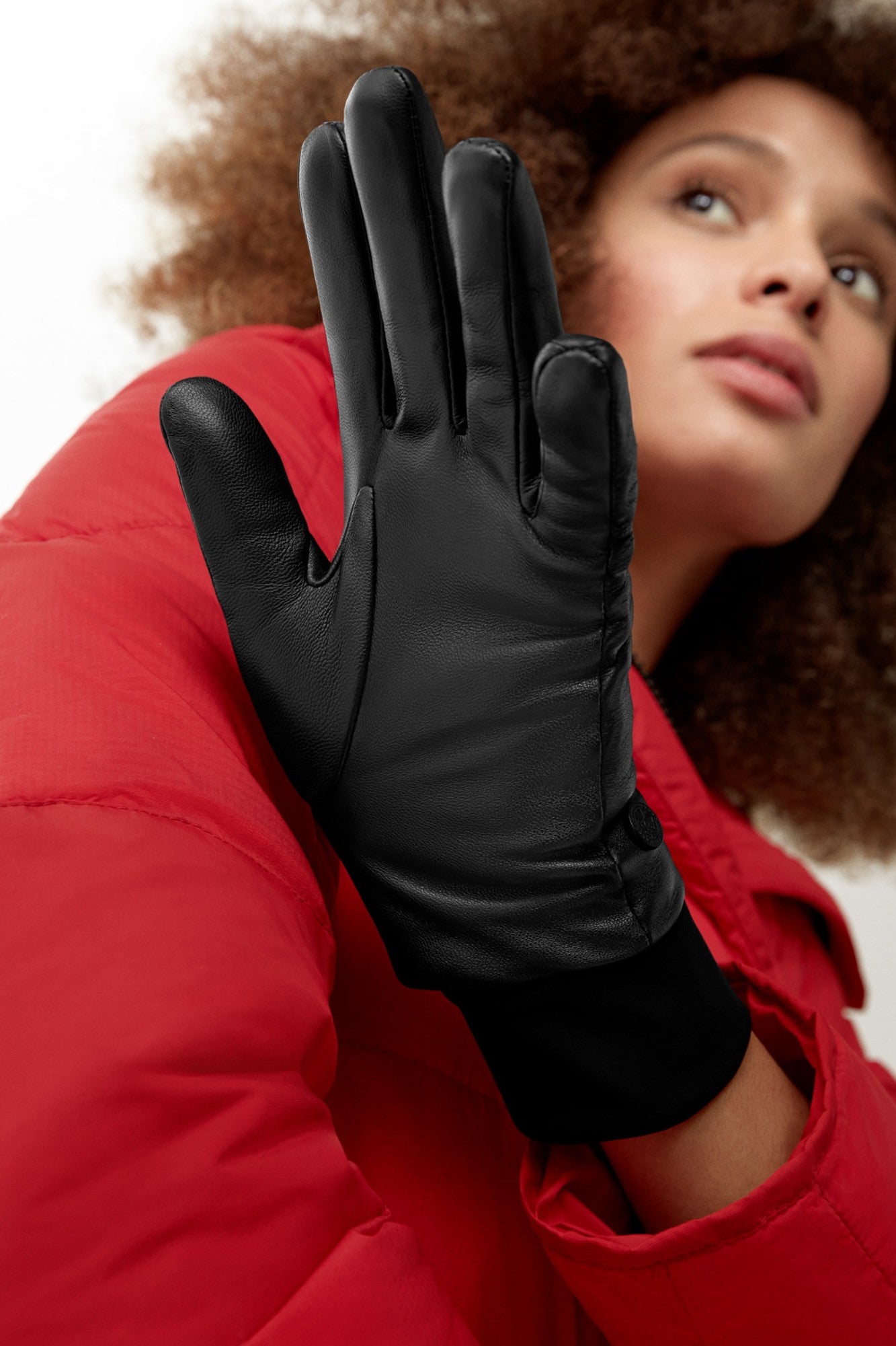 Canada Goose Women's Leather Glove - Black