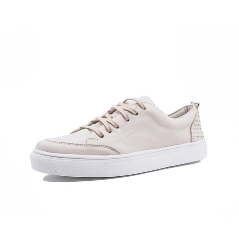Kaanas Paris Lace-up Sneaker in Off White