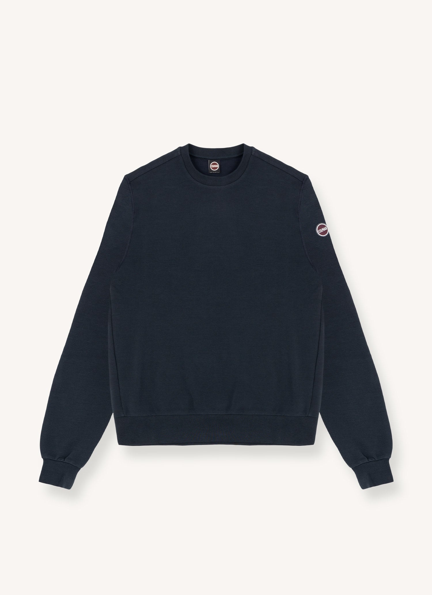 COLMAR Men's Ottoman-Effect Round-Neck Sweatshirt - Black