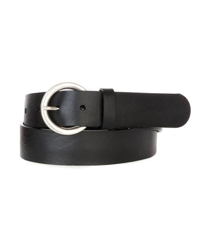 Brave Milena Circle Buckle Belt in black/silver