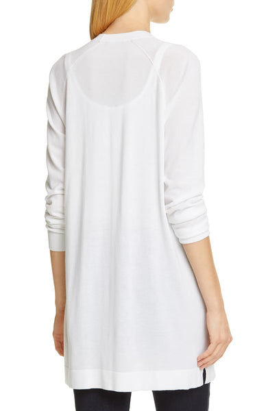 Eileen Fisher Simple Long Cardigan - White