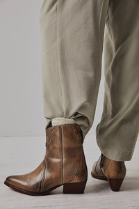 Free People New Frontier Western Boot in Distressed Tan