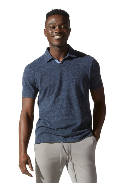 Good Man Brand PREMIUM HEATHER POLO - Navy Heather