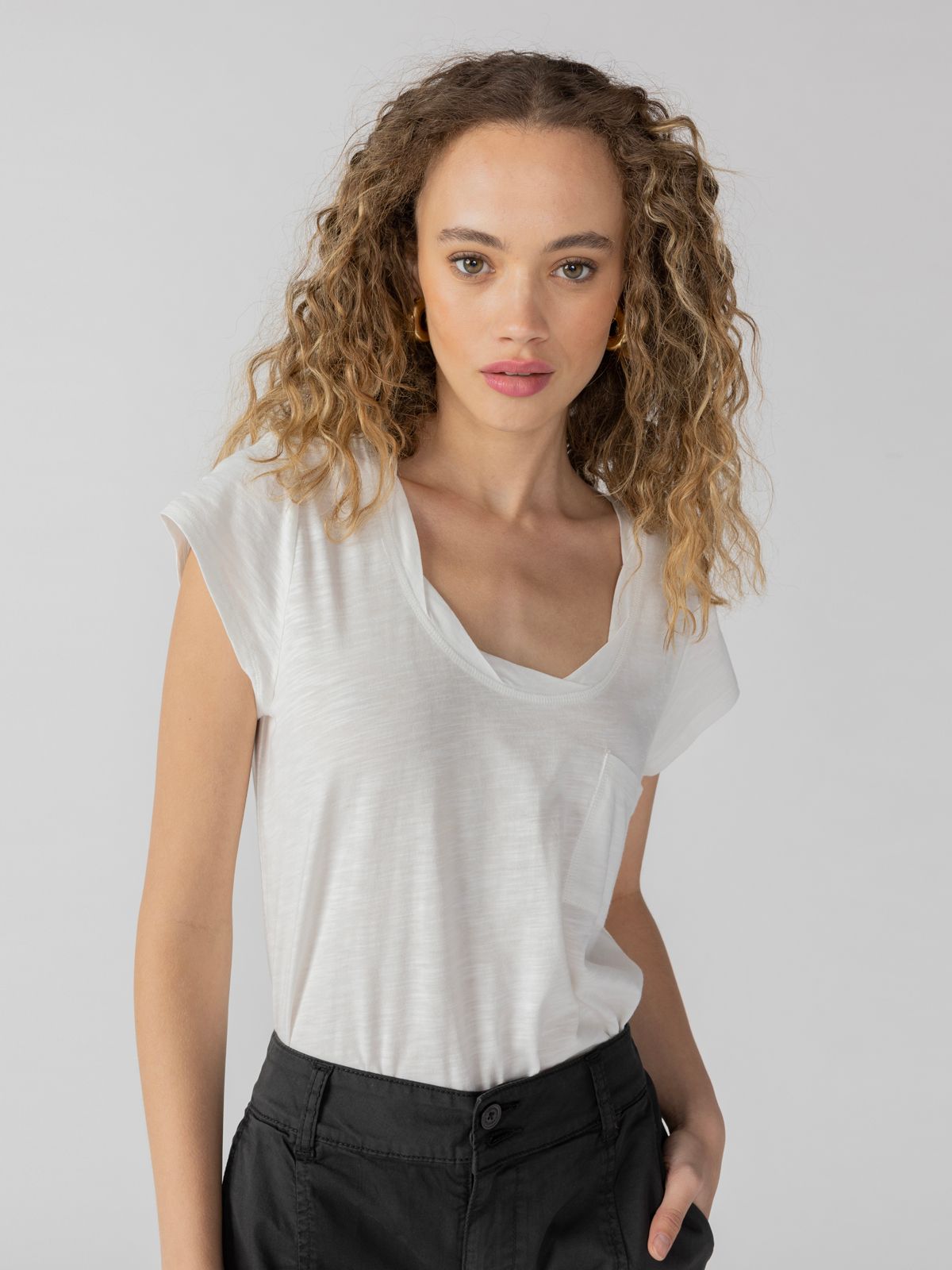 Sanctuary Traveler Twist Tee White