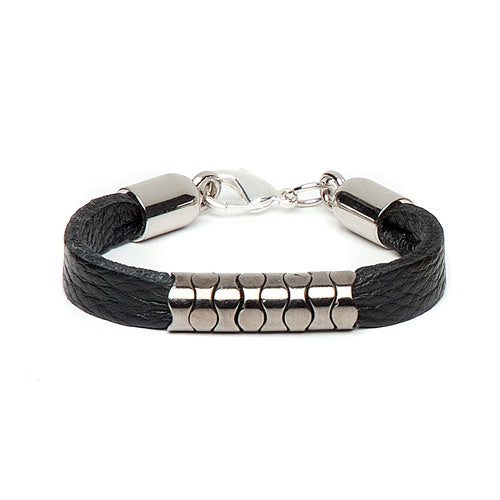 Brave Adley Handcrafted Cuff with Silver Italian hardware