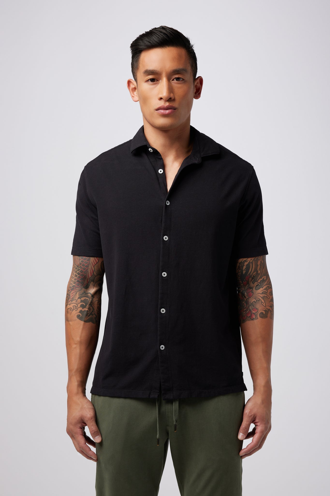 Good Man Brand  Flex Pro Lite Solid Big On-Point Shirt - Black