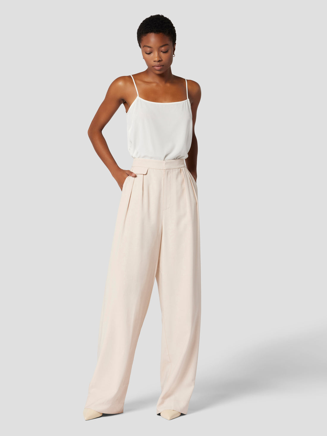 EQUIPMENT Clement Drapey Trouser in Shifting Sand