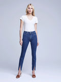 L'AGENCE Jyothi Hi Rise Split Ankle jean in Durango
