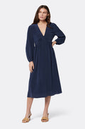 Joie Kaz v neck dress in Navy Blazer