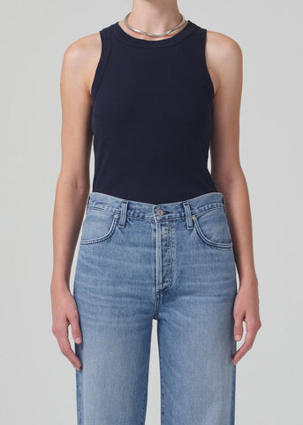 Citizens of Humanity Isabel rib tank in navy