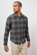 Rails Men's Lennox Shirt - Charcoal Wraith Melange