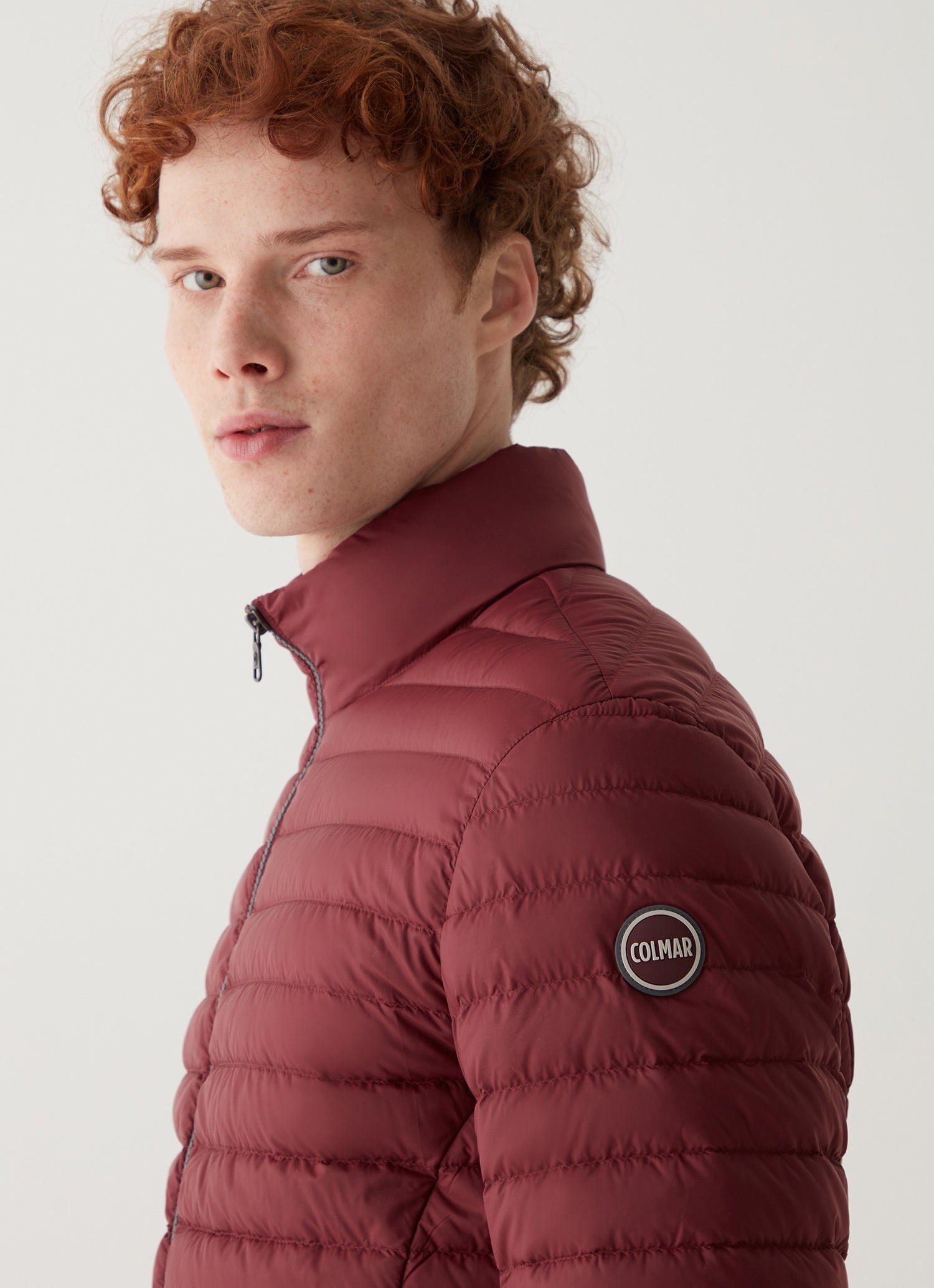 COLMAR Opaque Autumn Down Jacket with Padded Collar - Brownie