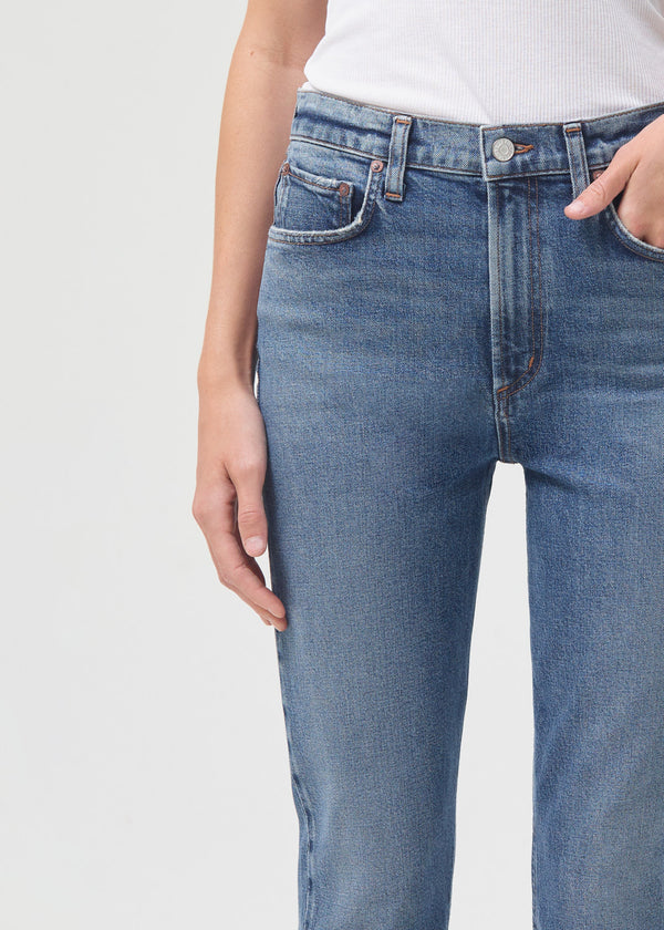 AGOLDE Merrel Mid Rise Straight in Spellbound – manhattan