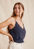 Bella Dahl Frayed Cami in endless sea