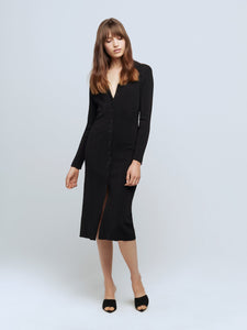L'AGENCE Adley L/s Sweater Dress in Black