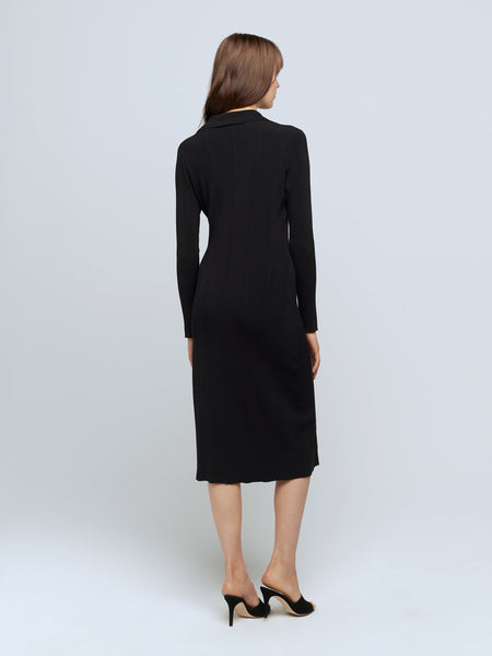 L’AGENCE Adley L/s Sweater Dress in Black