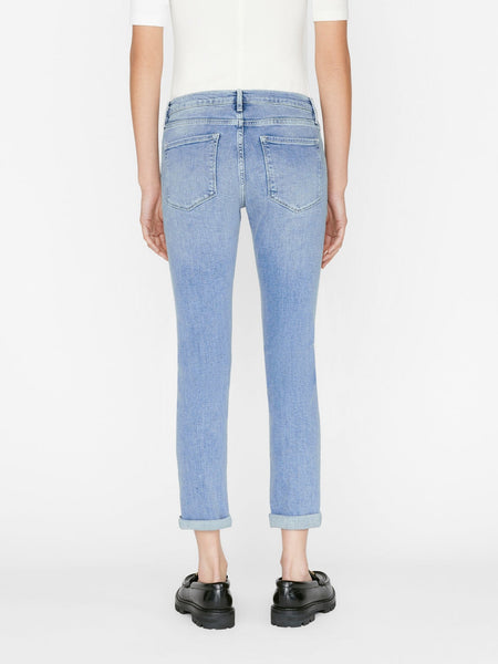 FRAME Le Garcon Relaxed Straight Leg Jean in Galeston