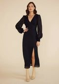 MinkPink Lylah Midi Dress in Black