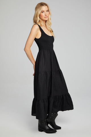 Saltwater Luxe Memphis Midi Dress in Black