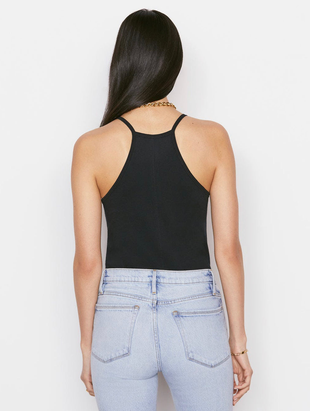 FRAME LeMid Rise Cami in Noir
