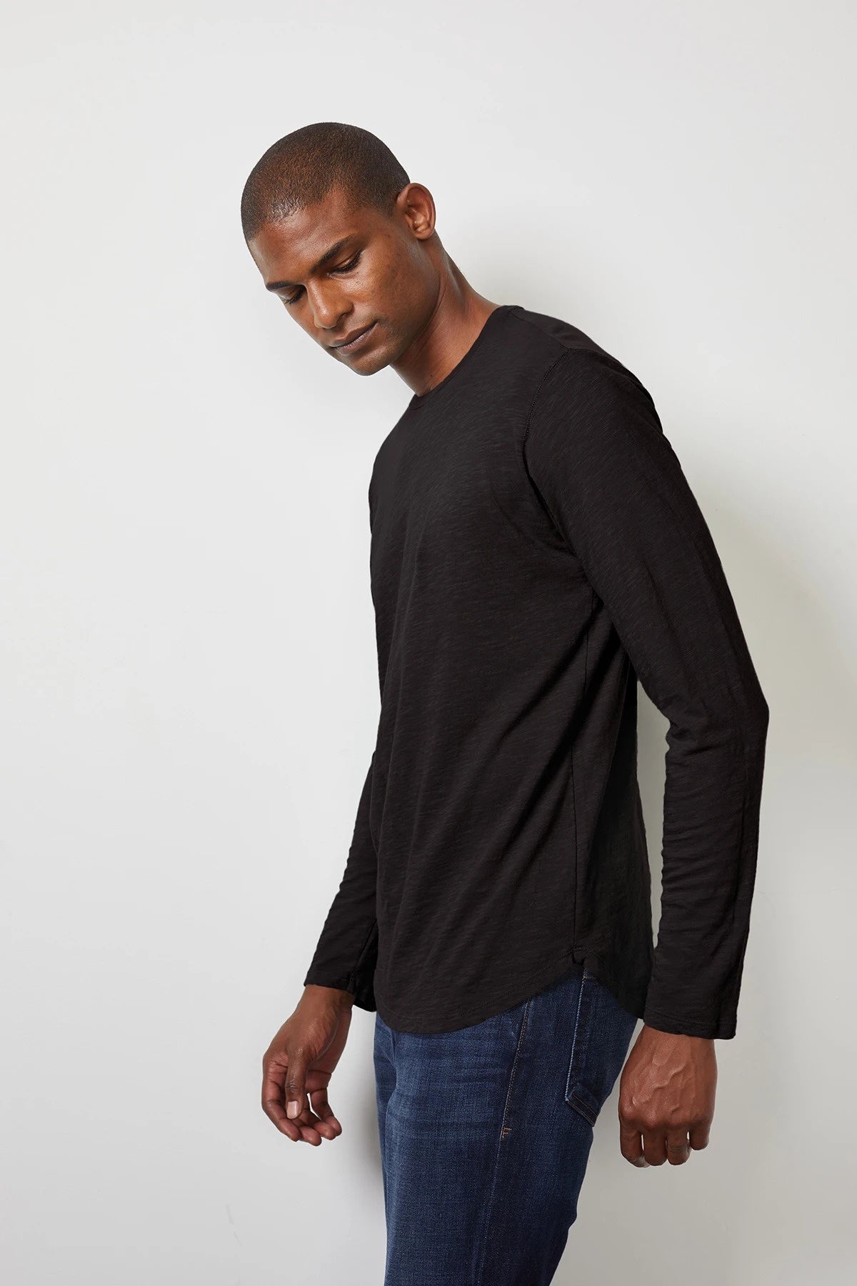 Velvet Men's L/S Chance Crew Neck Tee - Exhaust