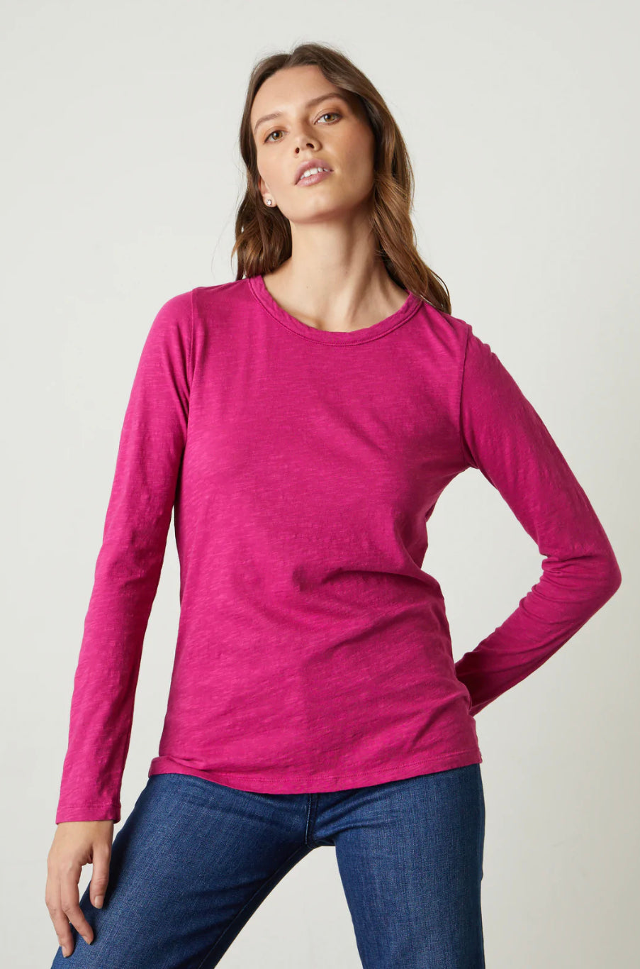 Velvet Lizzie Cotton Originals Long Sleeve in Zinnia