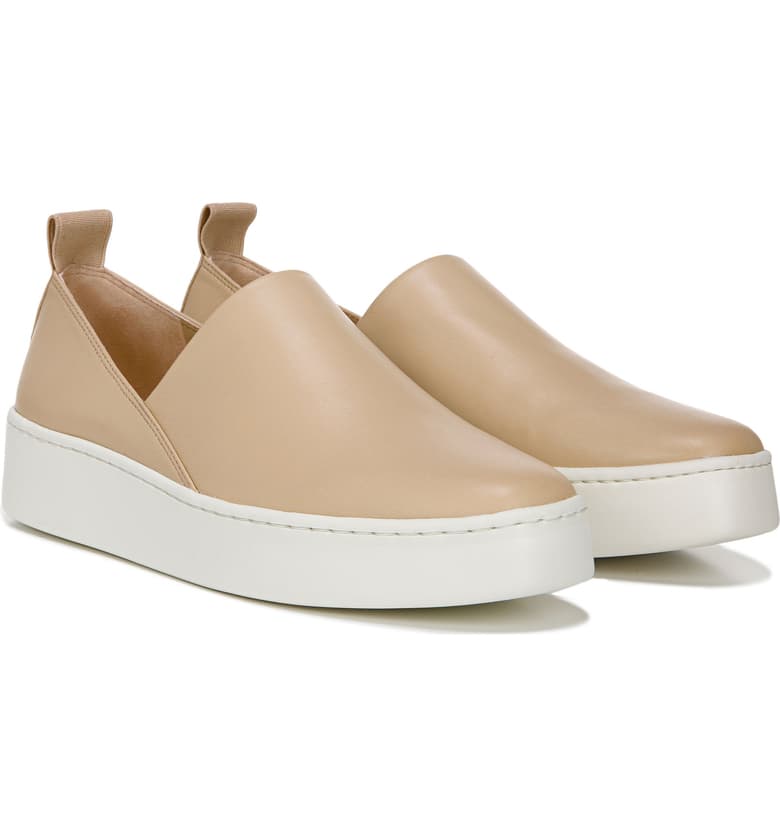Vince Saxon Leather Slip-on Sneaker