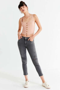 AGoldE Sophie Crop in Maverick
