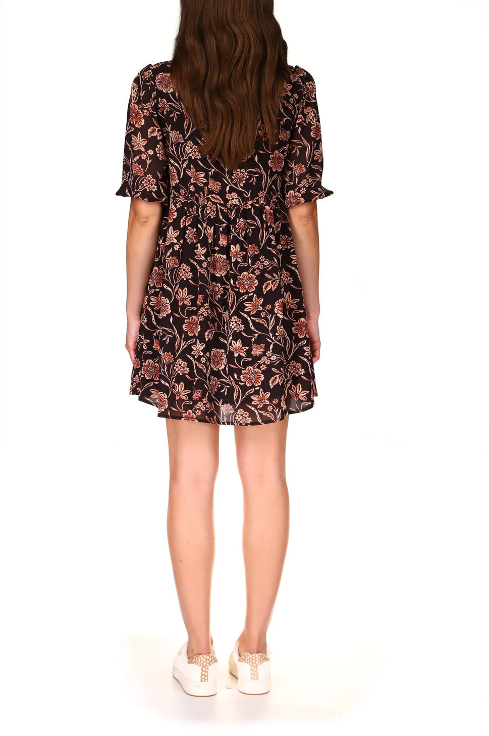 Sanctuary Bloom short sleeve dress in Dusk Floral