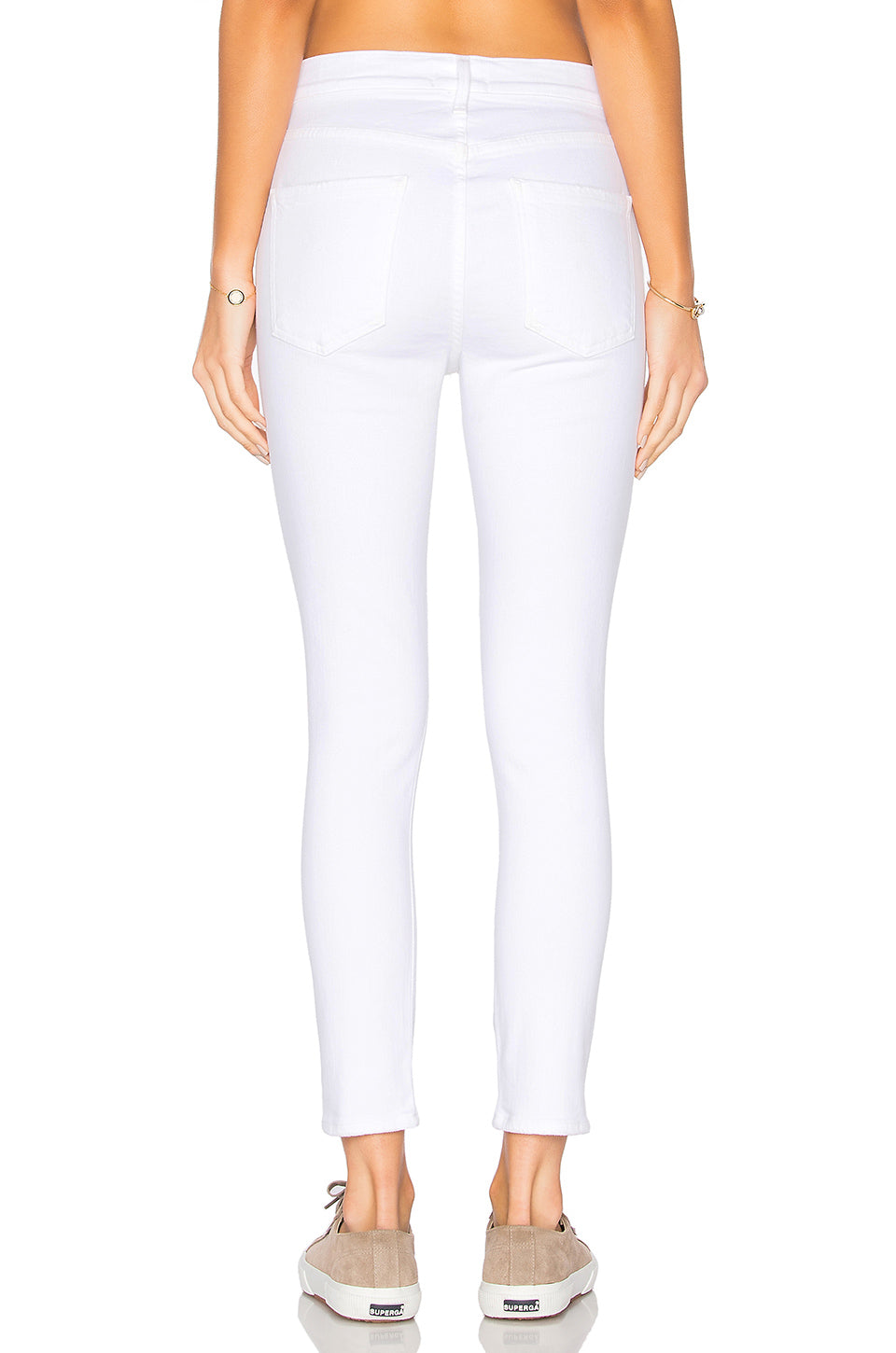 AGoldE Sophie Shoreline Destruct in White