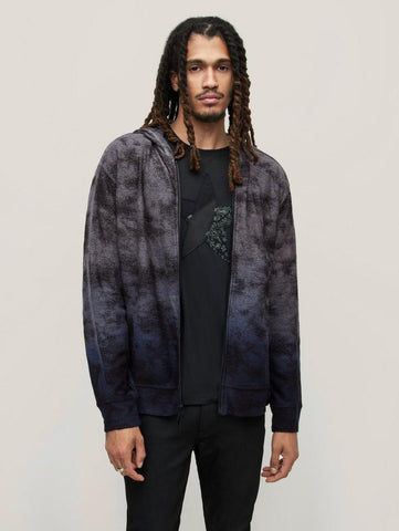 John Varvatos Antone Full Zip Hoody - Ink Blue