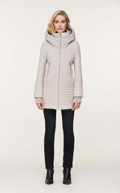 Soia&Kyo Avery-N Mixed Media Coat