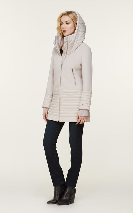 Soia&Kyo Avery-N Mixed Media Coat