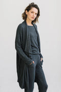 Velvet Adonia Cozy Lux Cardi in Anthracite