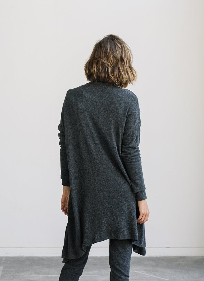 Velvet Adonia Cozy Lux Cardi in Anthracite