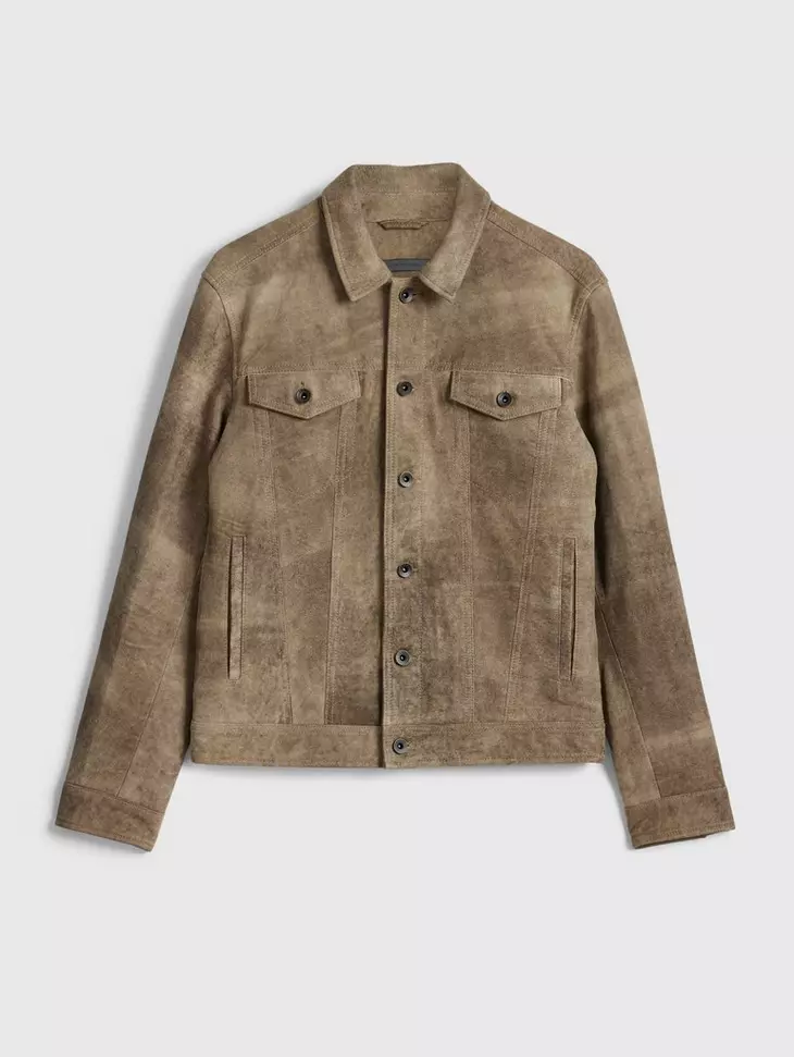 John Varvatos Andrew Trucker Jacket - Teak