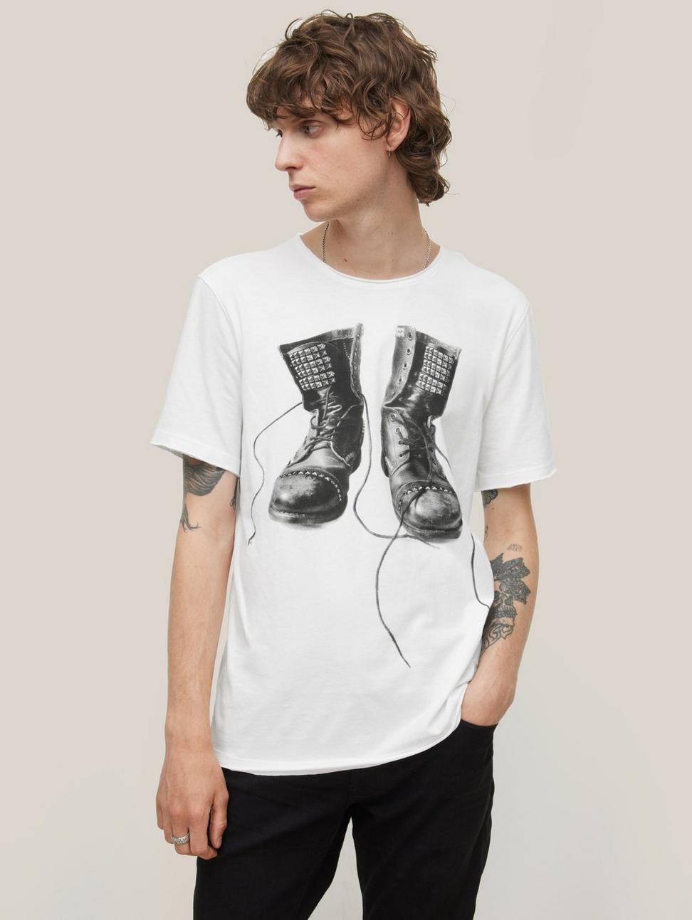 John Varvatos BOOTS Tee - Salt