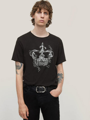 John Varvatos BROKEN CROWN Tee - Black