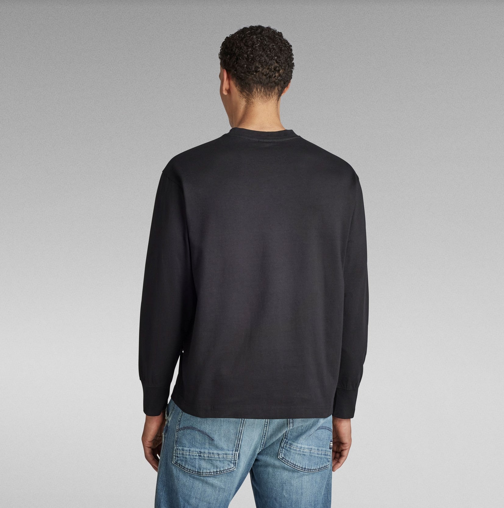 G-STAR Center Boxy Base RT L/S T-Shirt - Black