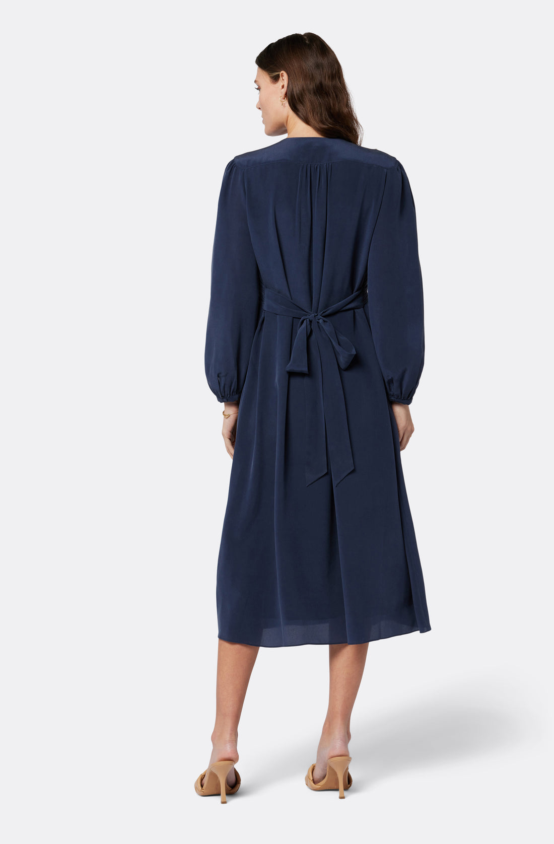 Joie Kaz v neck dress in Navy Blazer