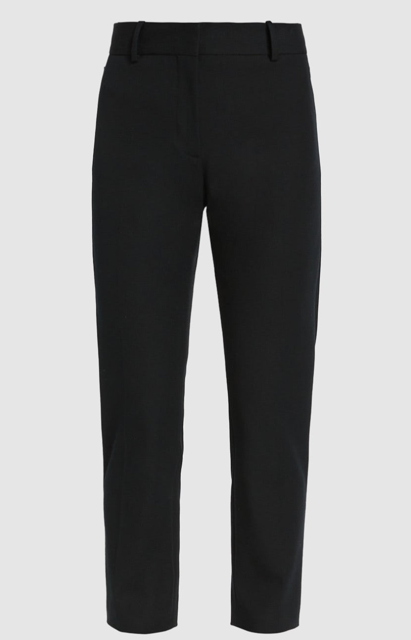 FRAME Le Crop Cigarette Trouser in Noir