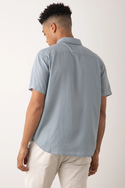 Rails Men's Carson S/S Shirt - Fresco Navy Indigo