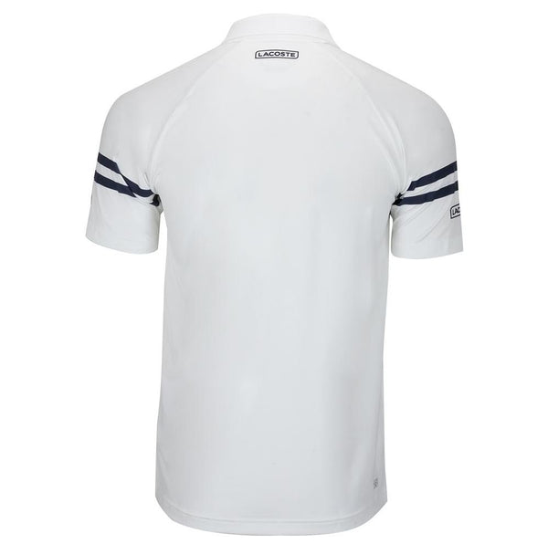 Lacoste Men's Novak Djokovic Tech Jersey Polo - White