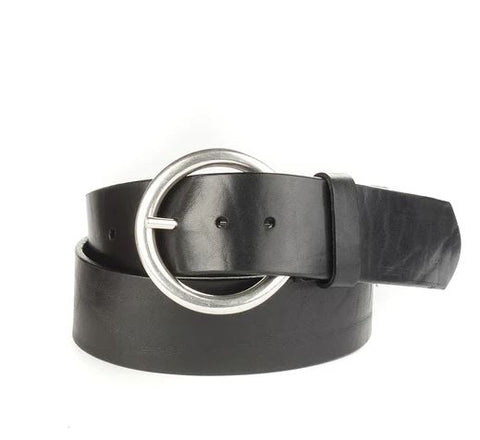 Brave Vika Circle Belt in Black/Silver