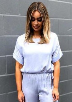 Stark Drawstring Top in Silk